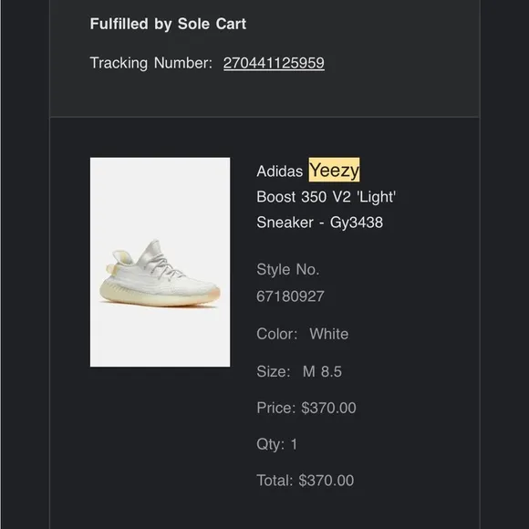 YEEZY boost 350 v2 “light”