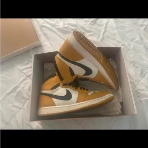 Yellow and Black High-Top Sneakers