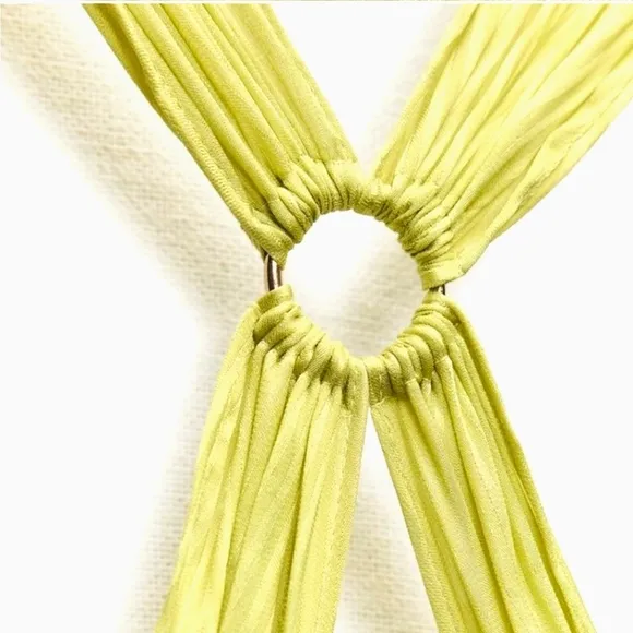 Zara Satin Effect Dress Lime size XS and M